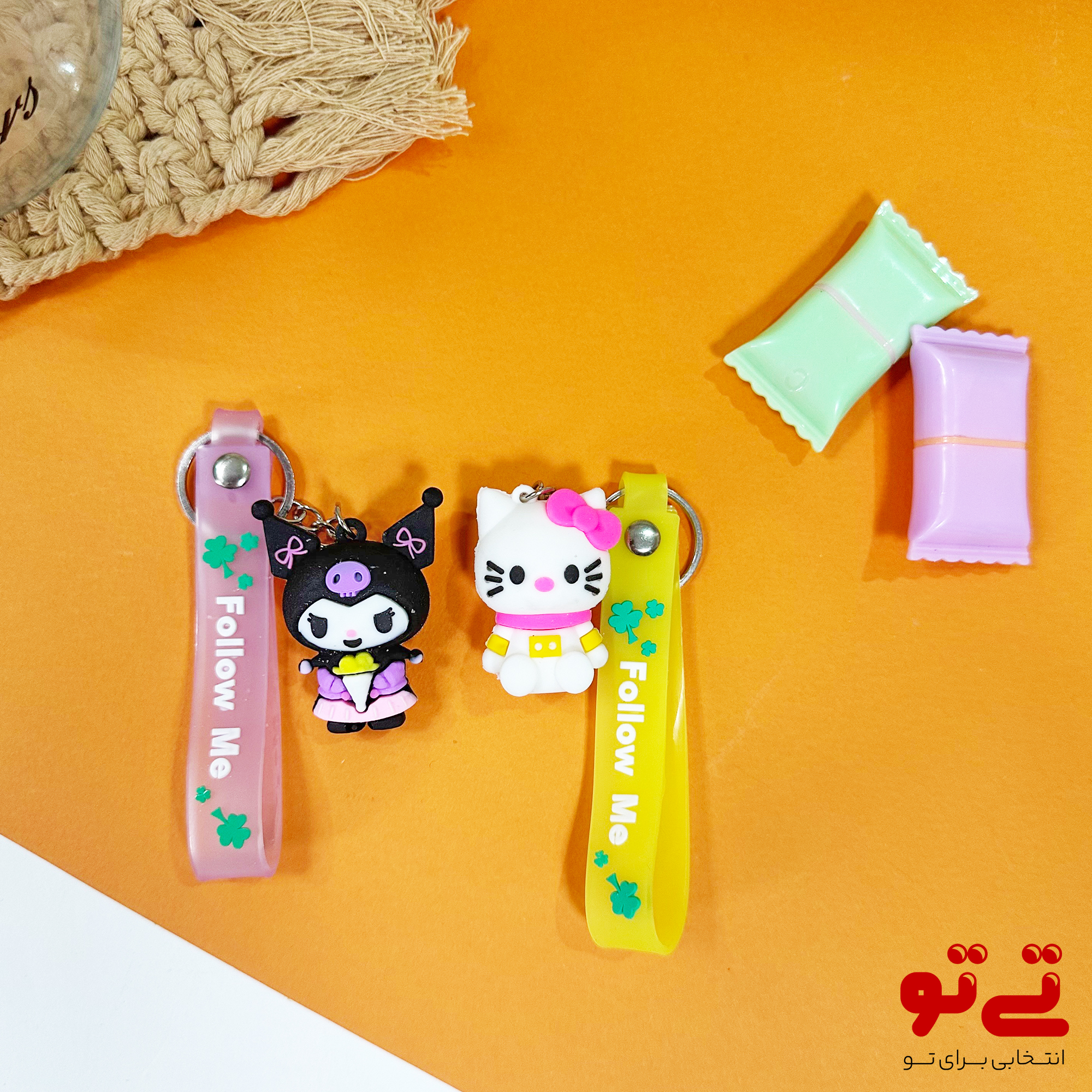 جاکلیدی سیلیکونی کرومی و کیتی مدل2586